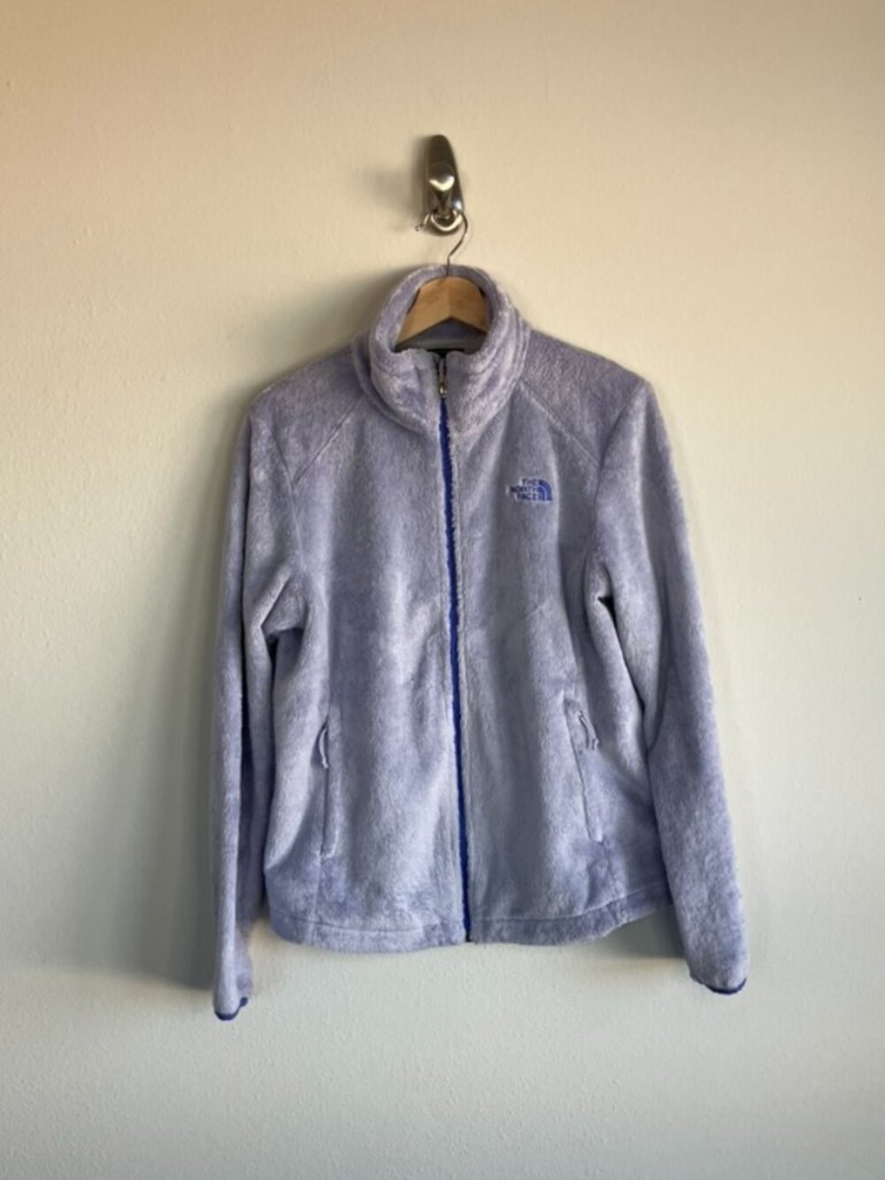 The North Face Lavender and Purple Furry‎ Fleece Jacket Size Medium